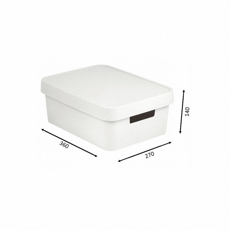 Pojemnik Infinity 11L z pokrywą biały Curver 229282