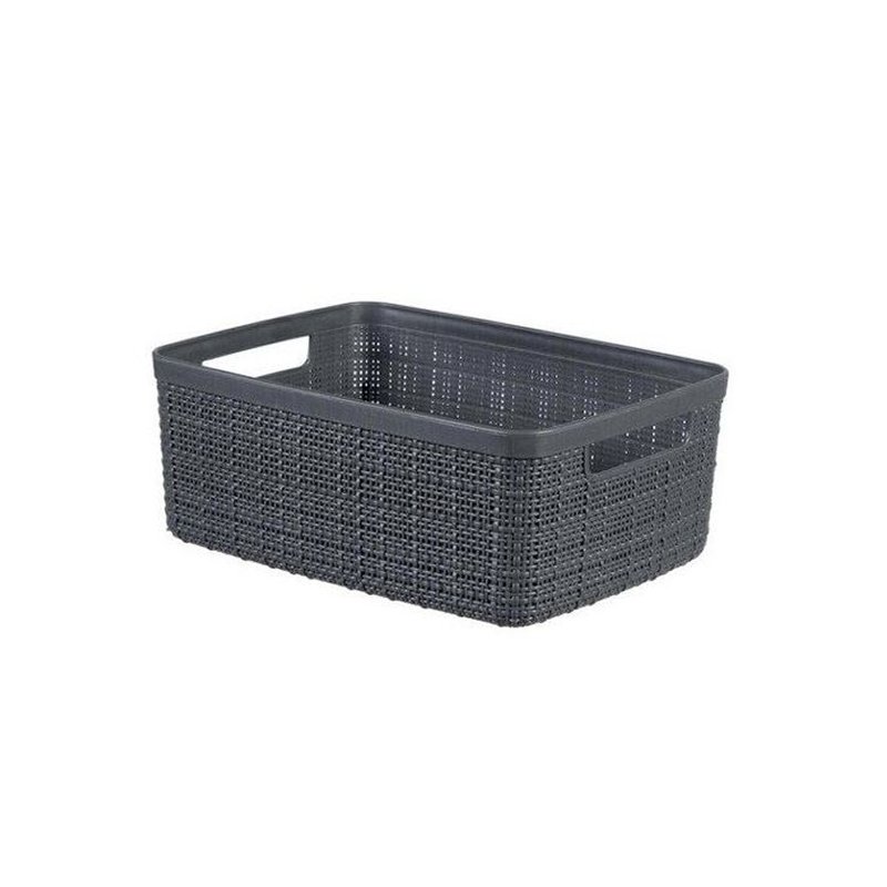 Koszyk Curver Jute rozmiar S odcień ciemny szary