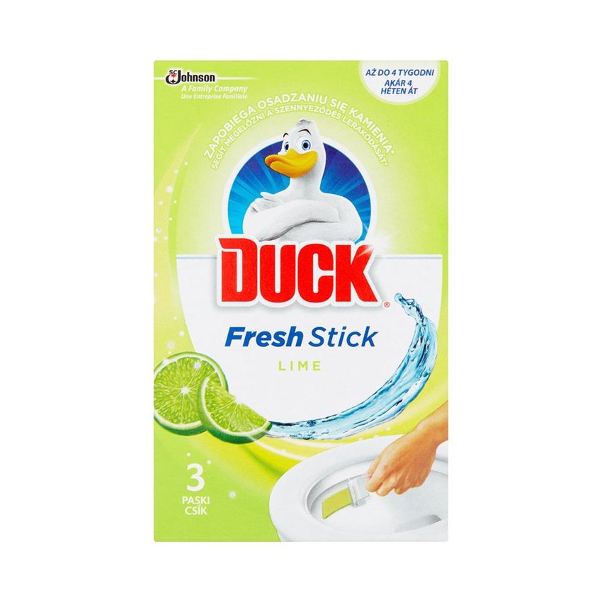 Paski żelowe Wc Duck Fresh Stick Lime do czyszczenia toalet