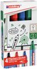 Marker do flipchartów e-383 EDDING 1-5 mm 4 szt., mix kolorów
