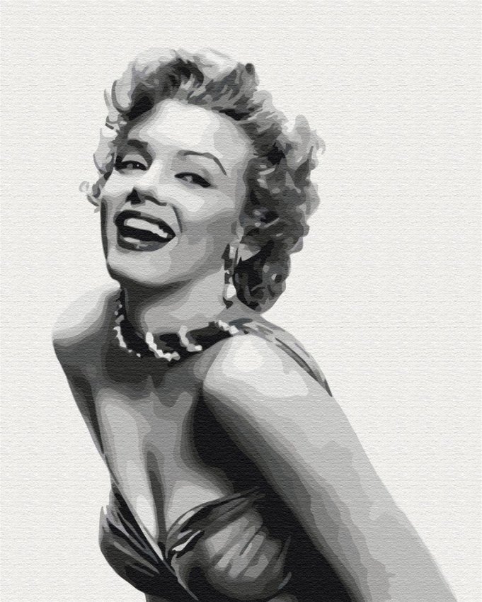 Malowanie po numerach BRUSHME 40x50 cm niezapomniana Monroe 1 szt., w pudełku
