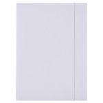 Teczka z gumką OFFICE PRODUCTS Budget karton  A4 250gsm 3-skrz., biała