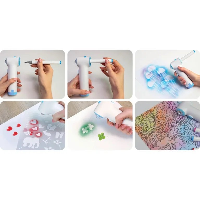 Airbrush zestaw spray: pistolet + markery Fiorello GR-8900N