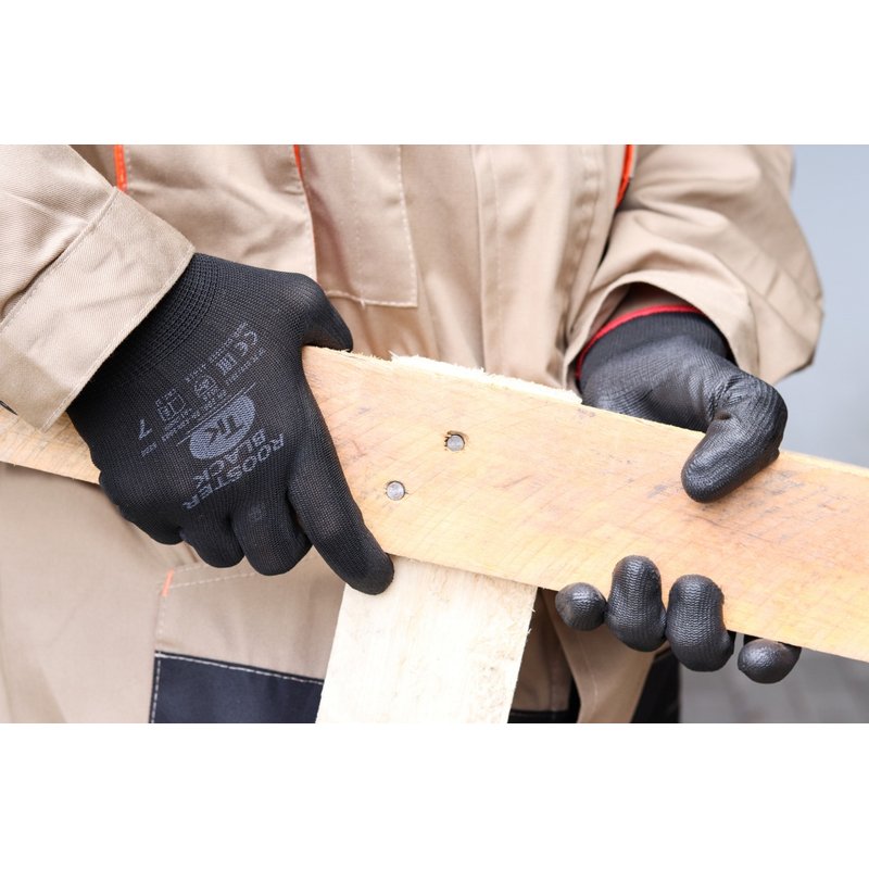 Rękawice TK Rooster Rozm. 8 Czarne   /TK GLOVES