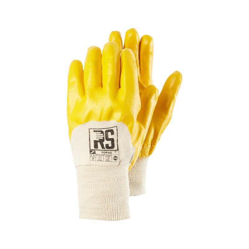 Rękawice RS Topas Nitrylowe Lekkie Rozm.9 Żółte   /RS-Schutz