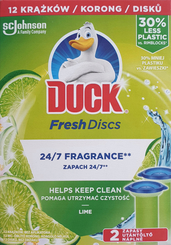 Żel Wc Duck 2x36ml Punktowy Lime Zapas