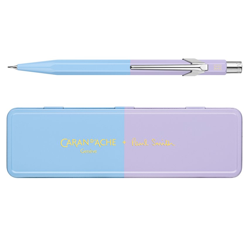 Ołówek mechaniczny CARAN D'ACHE 844 05mm Paul Smith Ed4 w pudełku SkyBlue/Lavender