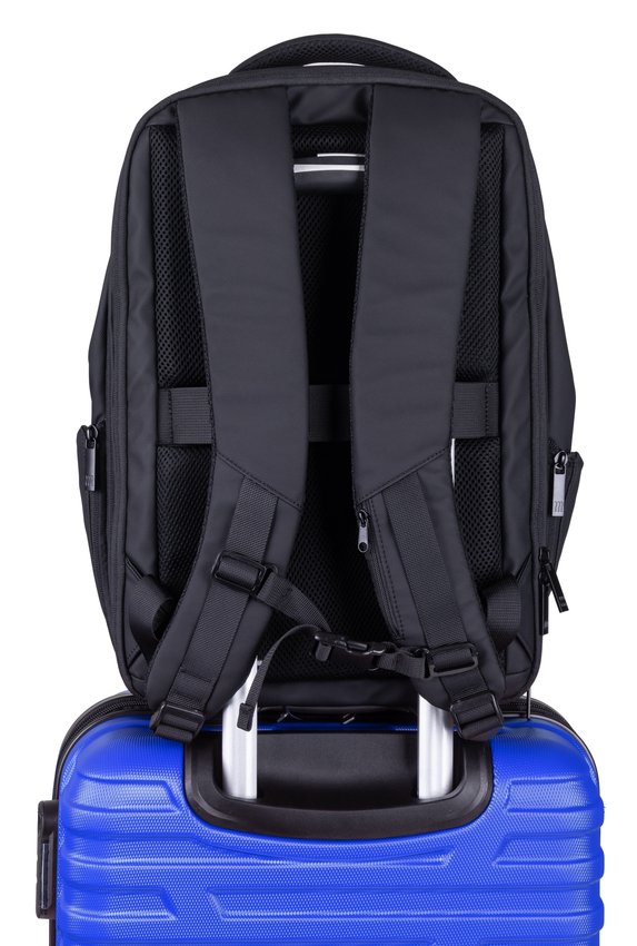 Plecak DONAU TRAVEL Berlin 15,6" 16l USB + kabel czarny