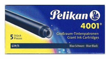 Naboje Pelikan 4001 Długie 5szt. Granatowe