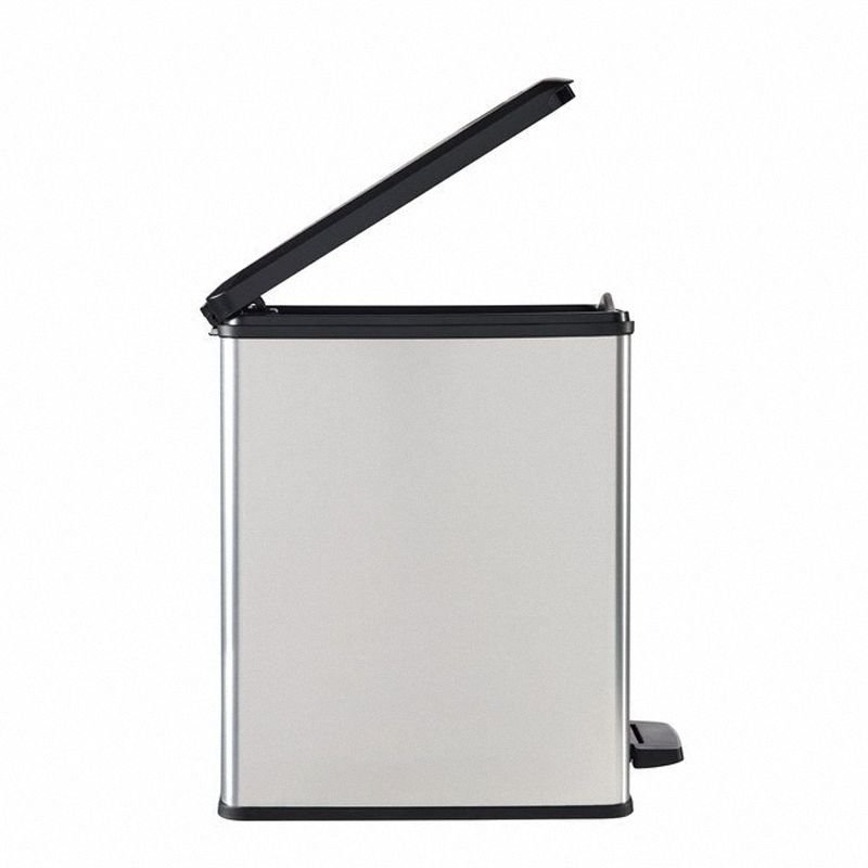 Kosz pedałowy 25L Slim Bin Curver 213300 srebrno czarny