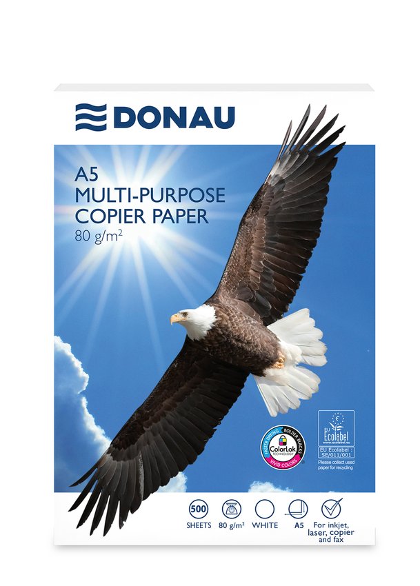 Papier ksero DONAU A5 klasa C 80gsm 500 ark.