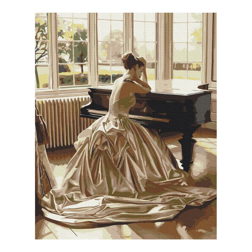 Malowanie po numerach BRUSHME 40x50 cm zmysłowa przerwa 1 szt., w pudełku