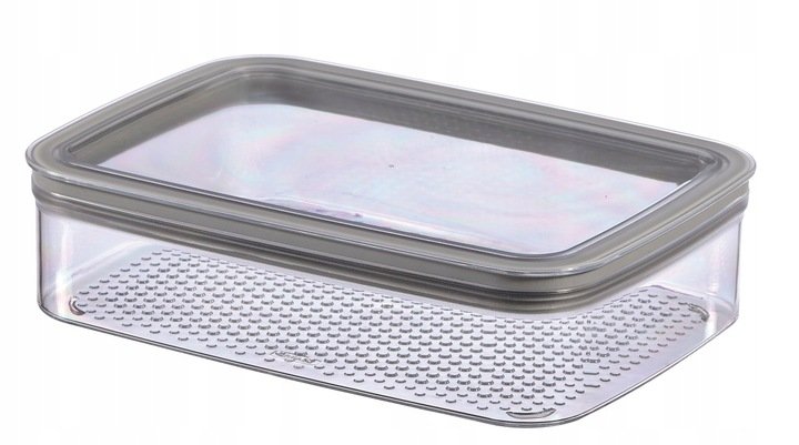 Curver Dry Cube pojemnik na sypkie 2.3L transparentny ciemny szary