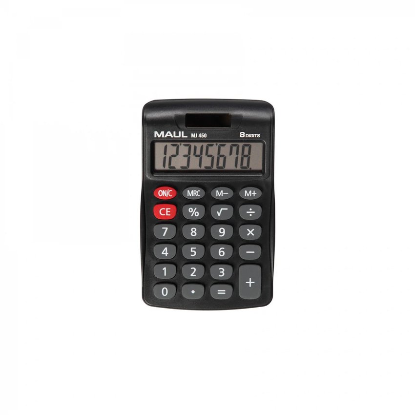 Kalkulator Biurkowy Junior Mj 450, 8-Pozycyjny, Czarny Maul