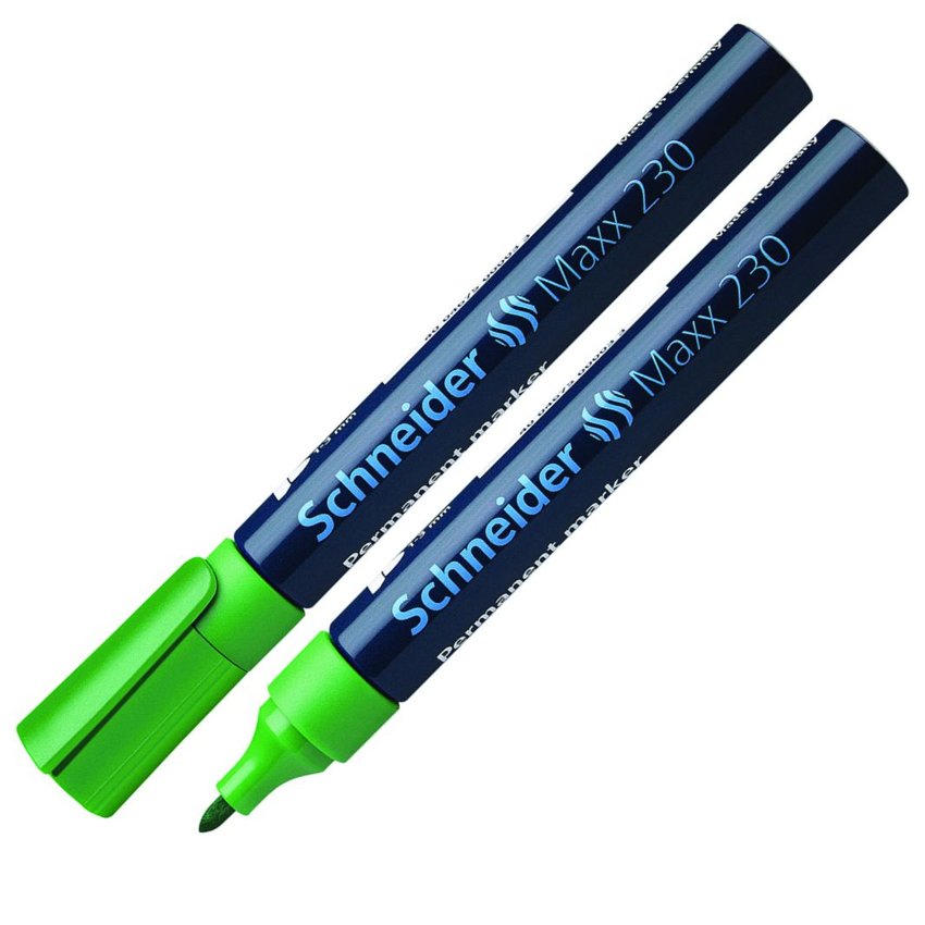 Marker Permanentny Schneider Maxx 230 Okrągły 1-3 mm Zielony