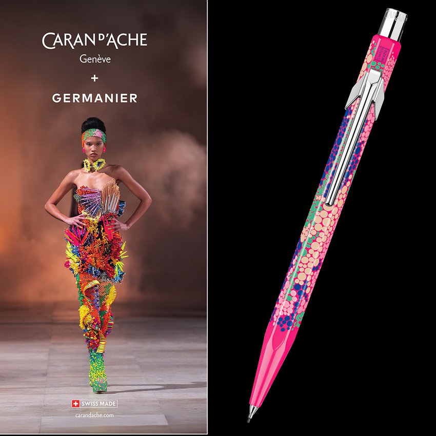 Ołówek mechaniczny CARAN D'ACHE 844 Germanier 05mm w pudełku różowy neonowy