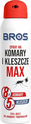 BROS spray na komary i kleszcze max 90ml