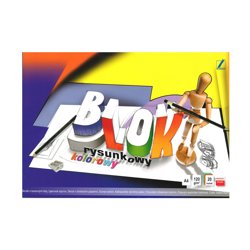 Blok Rysunkowy A4 120g 20k Kolorowy /Kreska