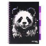 PROJECT BOOK PANDA A4 KRATKA 100k 80g czarny
