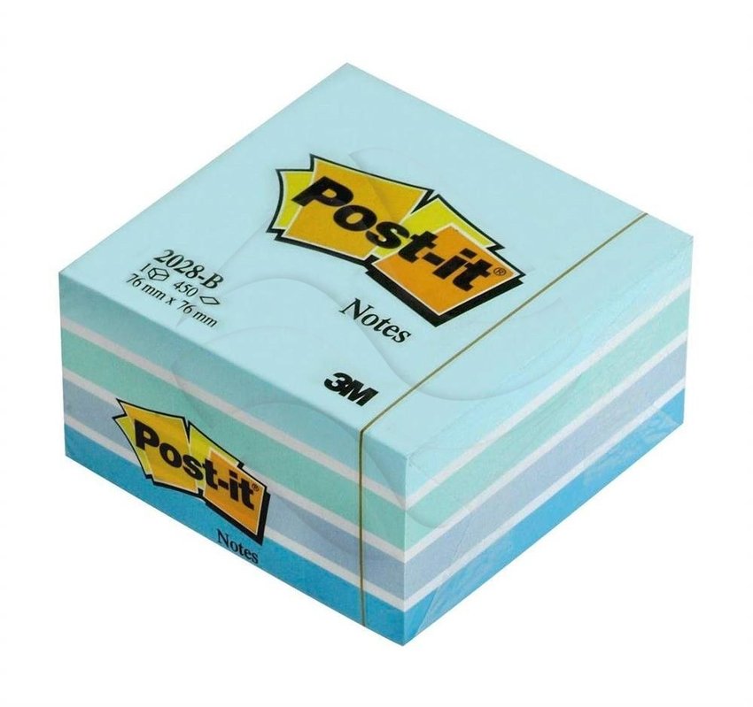 Bloczek Samoprzylepny 76x76 450k 2028-B Akwarelowy Niebieski /Post-it