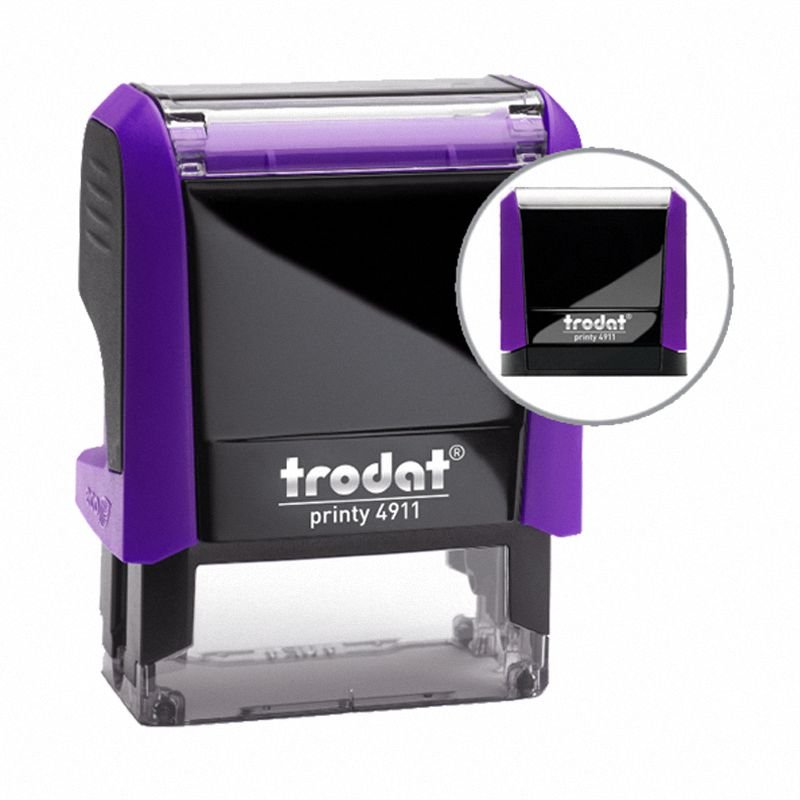 Pieczątka Trodat Printy 4911 38x14 Fioletowa/ Niebieski