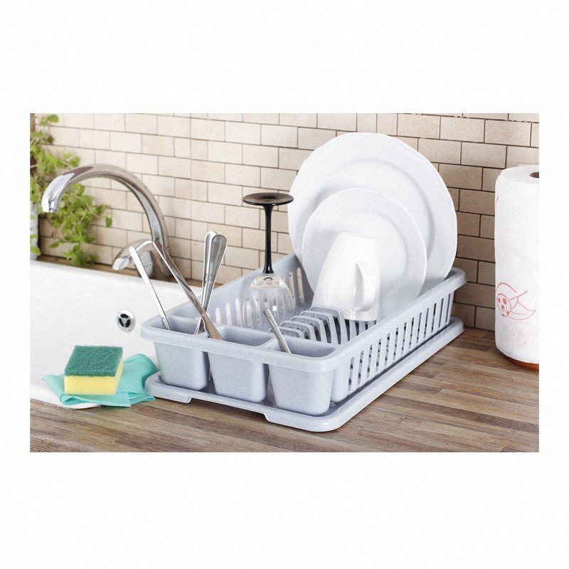 Mała suszarka do naczyń Curver Basic szary 173415