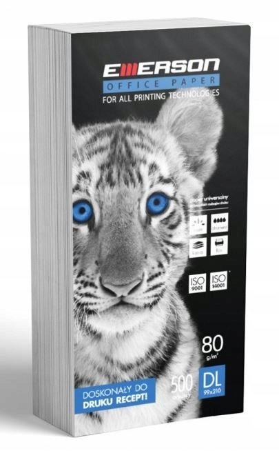 Papier Xero 1/3 A4 210x99mm 80g A'500 Emerson