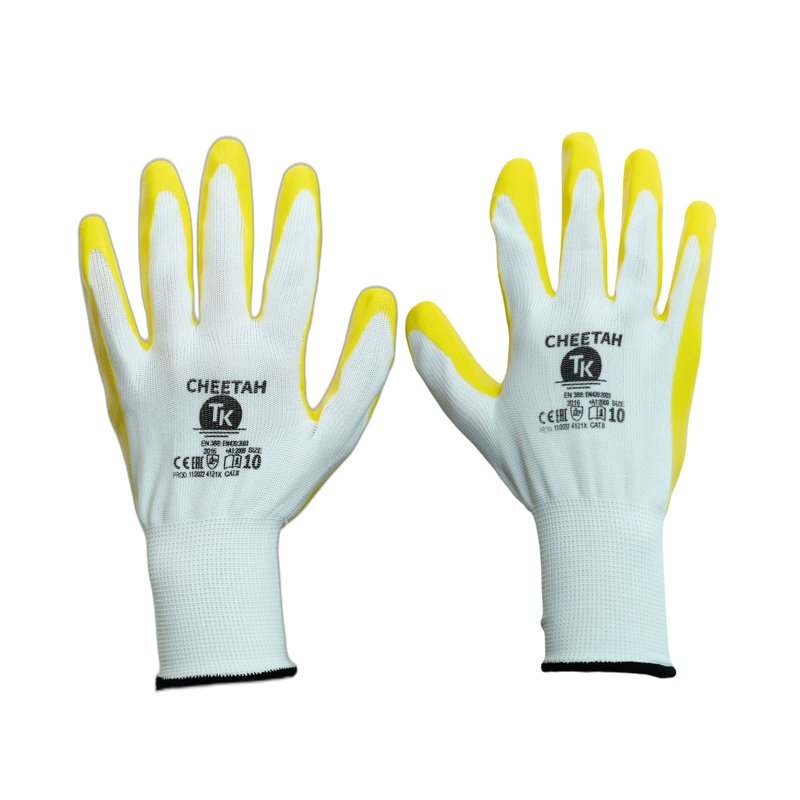 Rękawice TK Cheetah Rozm. 9 Żółte   /TK GLOVES