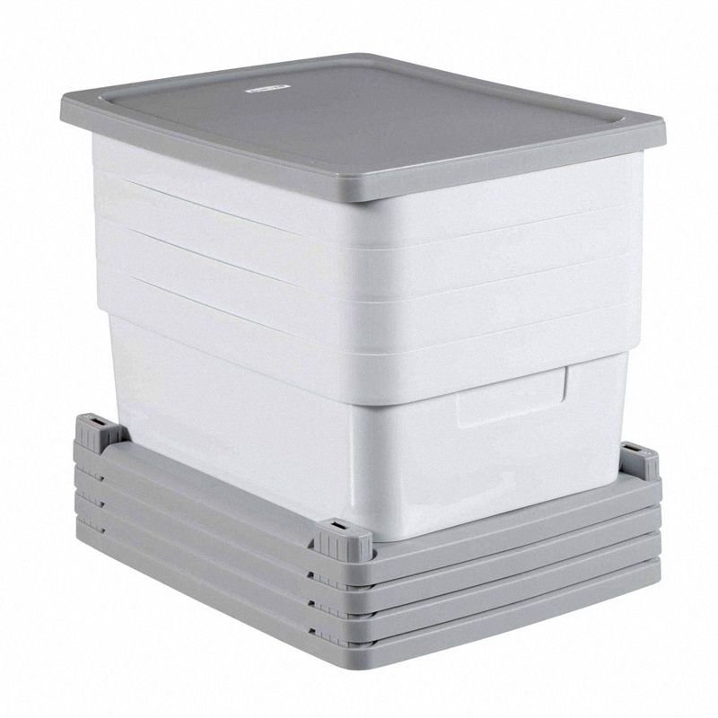 Regał Infinity 4x10L szaro biały Curver model 231559