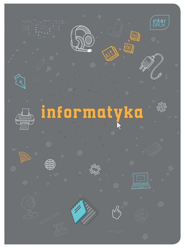 Zeszyt A5 60k Tematyczny Informatyka Hybrid /Interdruk