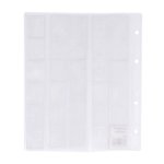 Arkusze do kolekcjonowania monet 130 mikr., transparentne