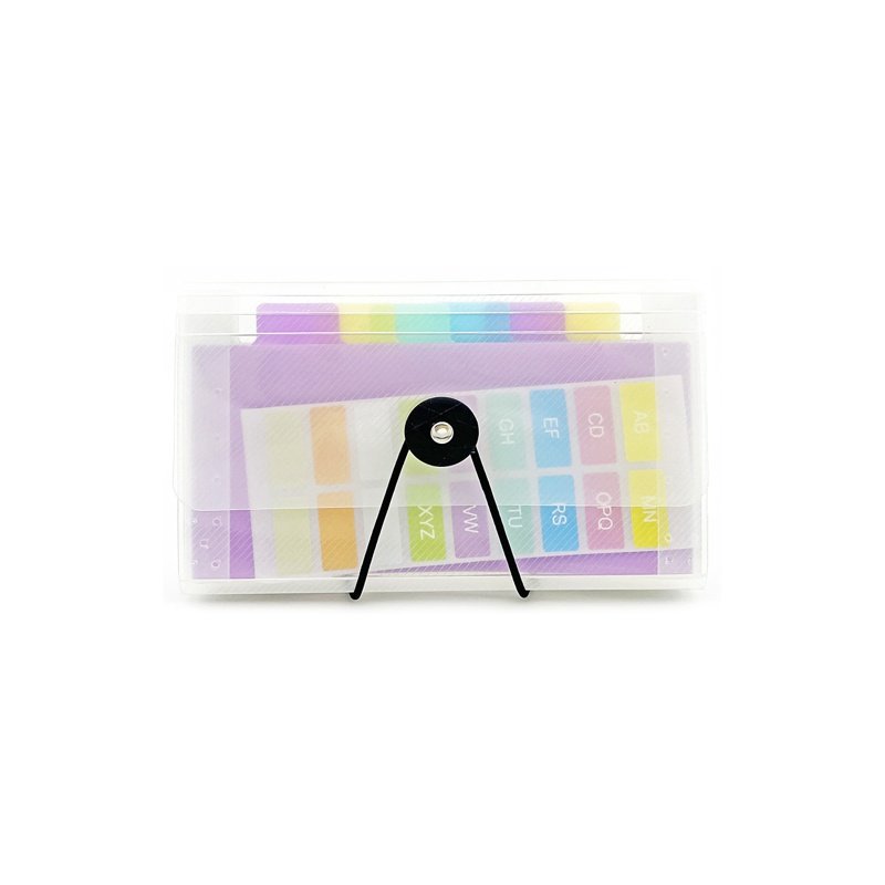 Teczka Harmonijkowa 18x12cm 13-przegr. Przezroczysta /Biurfol