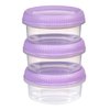 Zestaw trzech okrągłych pojemników na sos Smart To Go 3x80ml fioletowy Curver 232680