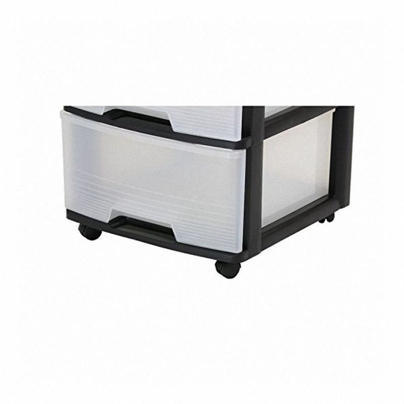 Regał na pojemniki 5x20L czarny przezroczysty Curver 214752