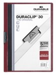 Skoroszyt z Klipem A4 PVC Duraclip 60 Kartek Ciemnoczerwony /Durable 220931