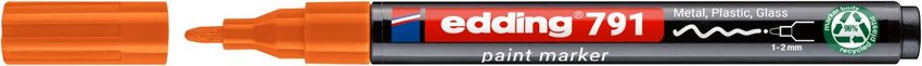Marker olejowy e-791 EDDING PCR pomarańczowy