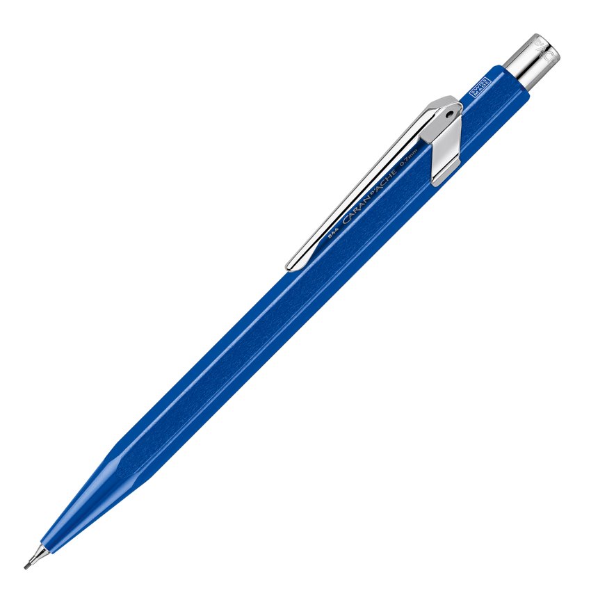 Ołówek automatyczny CARAN D'ACHE 844 07mm Metal-X niebieski