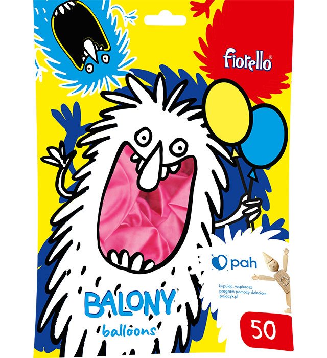 BALONY 12&#8243 METAL RÓŻOWY Fiorello 50 szt.
