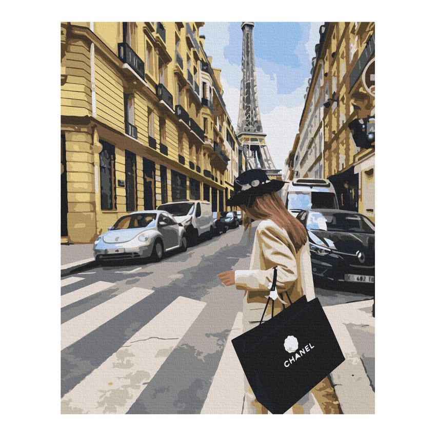 Malowanie po numerach BRUSHME 40x50 cm paryski tydzień mody 1 szt., w pudełku