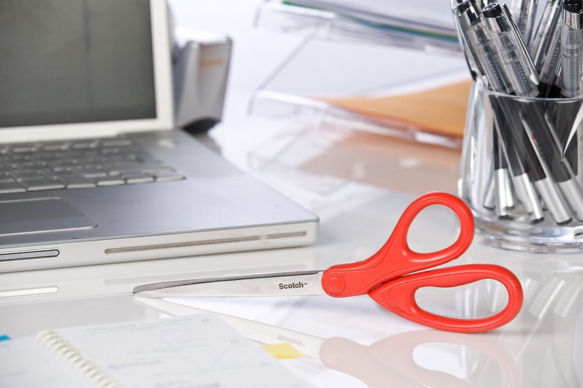 Nożyczki uniwersalne SCOTCH®, 18cm czerwone