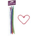 Druciki kreatywne 5 kol. metalicznych, śr. 6mm, dł. 30 cm, 15 szt. Fandy 171786