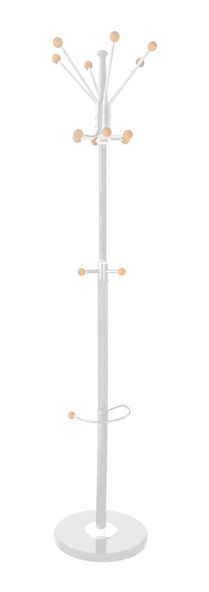 Wieszak na ubrania OFFICE PRODUCTS Goteborg stojący uch. na parasol srebrny