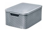 Koszyk z pokrywą Style L szary 253003 / Curver