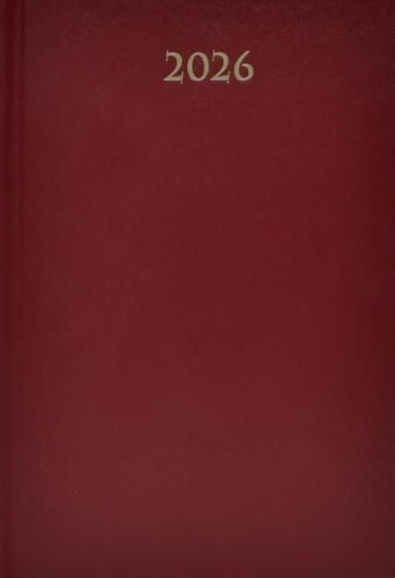 Terminarz A5 Dzienny Bordowy /Artsezon