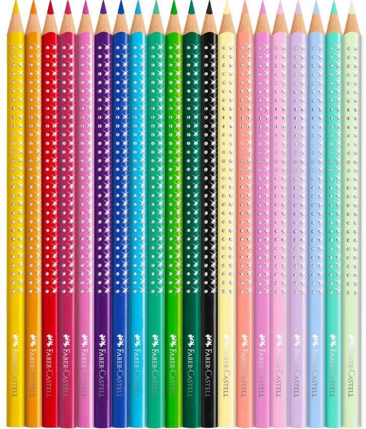 Kredki Ołówkowe Sparkle W Opakowaniu Upominkowym Butterfly Faber-Castell