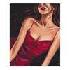 Malowanie po numerach BRUSHME 40x50 cm uwodzicielska czerwień 1 szt., w pudełku