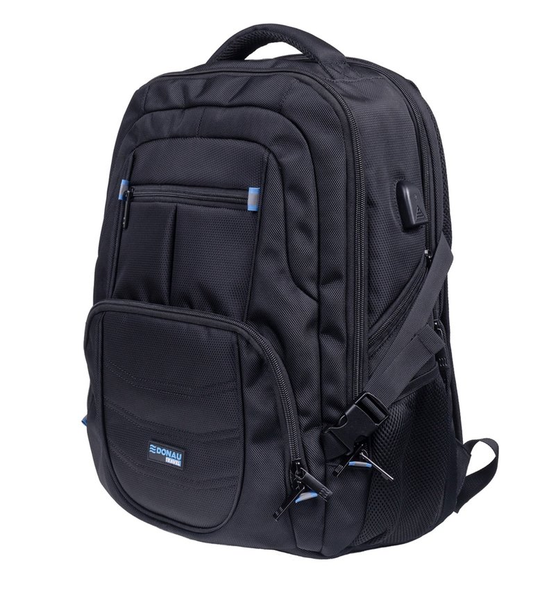 Plecak DONAU TRAVEL Amsterdam 17" 35l USB + kabel USB-C czarny