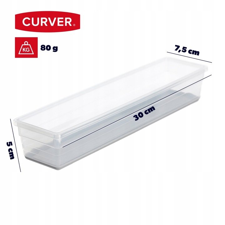 Organizer szufladowy 4 Sistemo transparentny szary Curver 244690