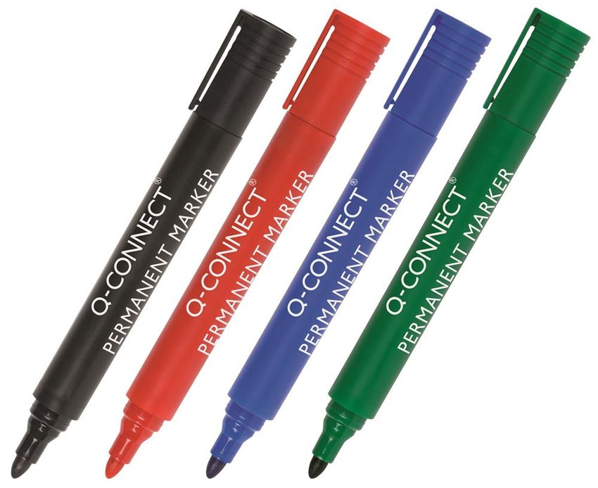Marker Permanentny Q-Connect Okrągły 15-3mm (Linia) Niebieski