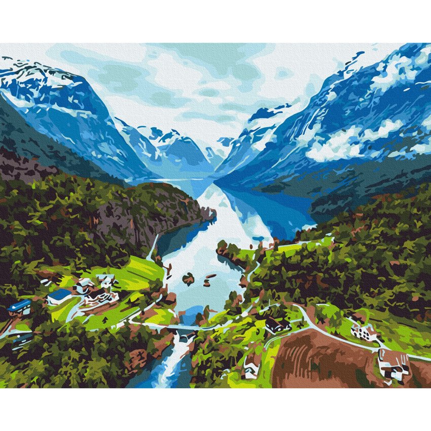 Malowanie po numerach BRUSHME 40x50 cm Alpy 1 szt.